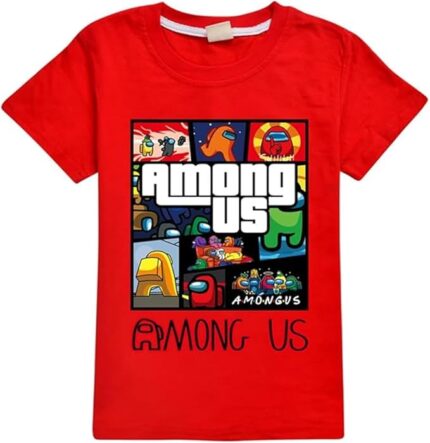 Unspeakable Red Printed Gaming T-shirt