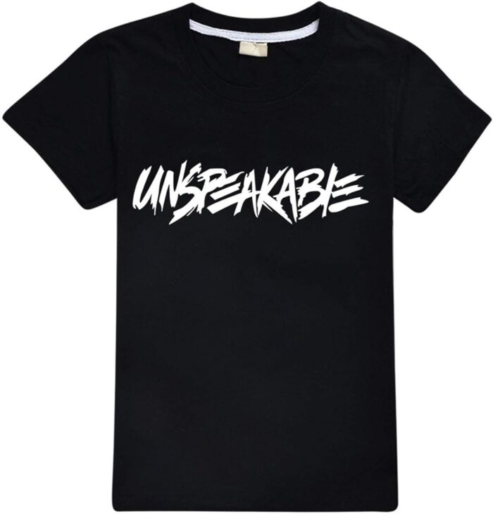 unspeakable black t-shirt