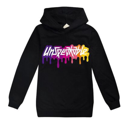 Unspeakable Printed Black Hoodie