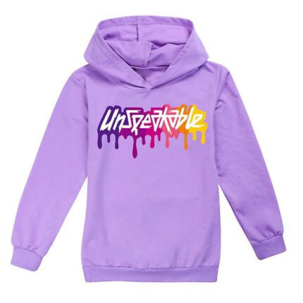 Unspeakable Printed Purple Hoodie