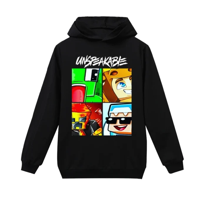 Unspeakable Funny Gamer Pullover Hoodie Black