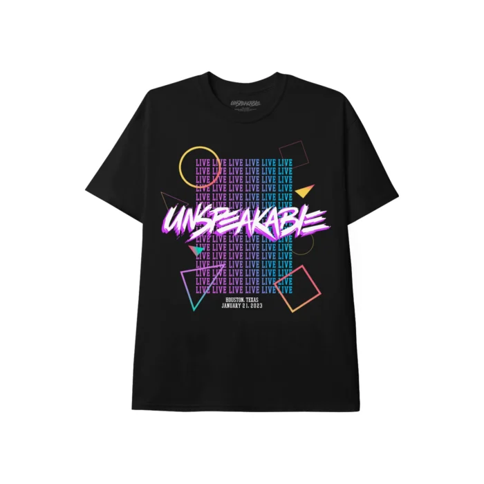 Unspeakable Black Printed T-Shirt