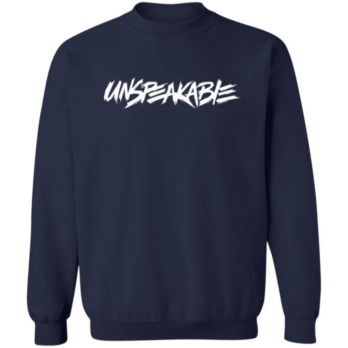 Unspeakable White Logo Blue Sweatshirt